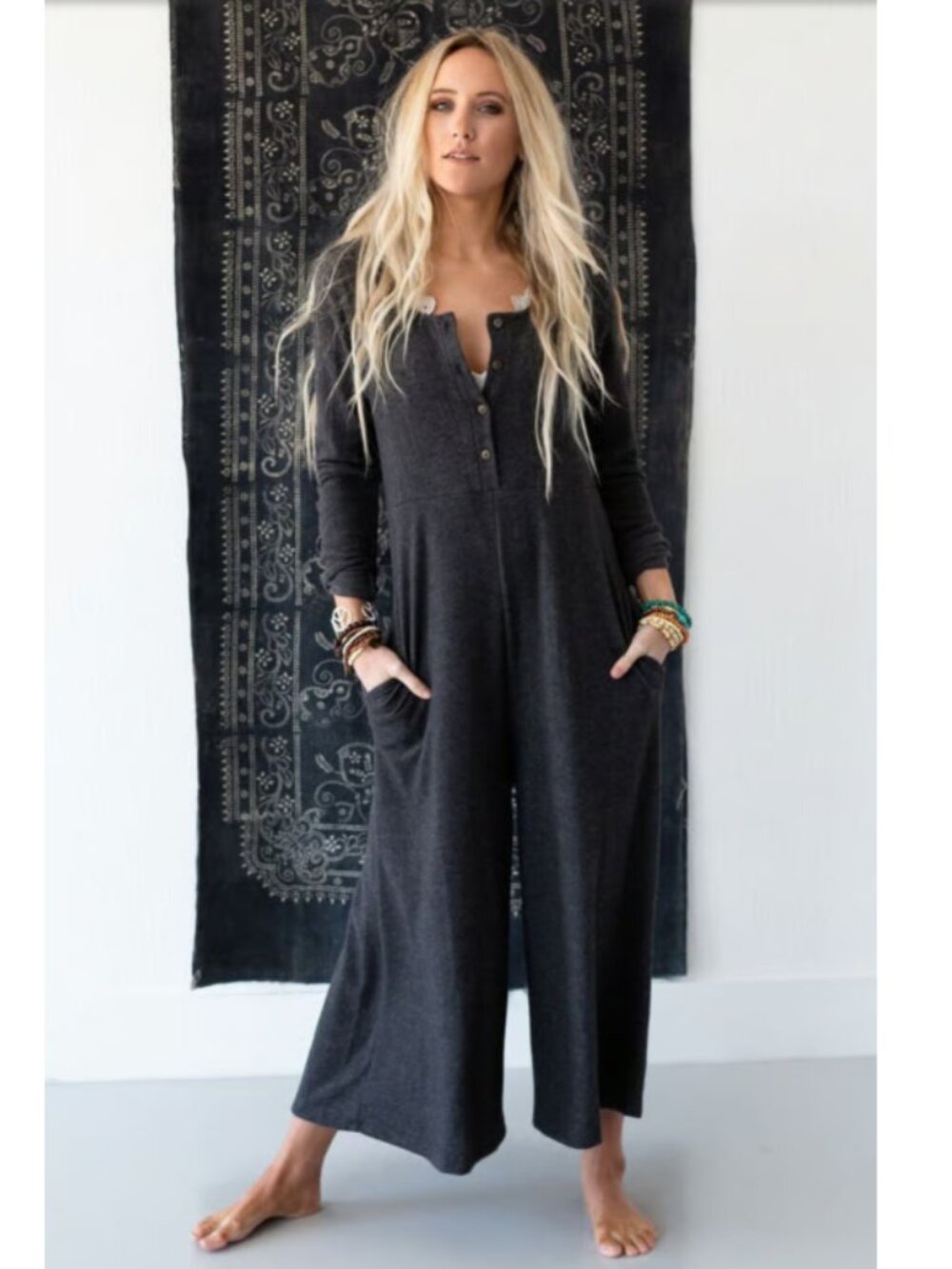 NWT Three Bird Nest Simply Comfort Jumpsuit - Large